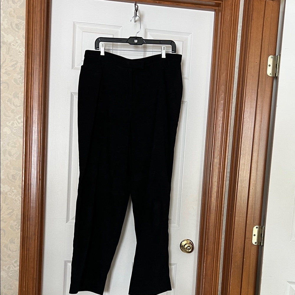 Norton McNaughton Women’s Black Faux Suede Dress Pants Size 16